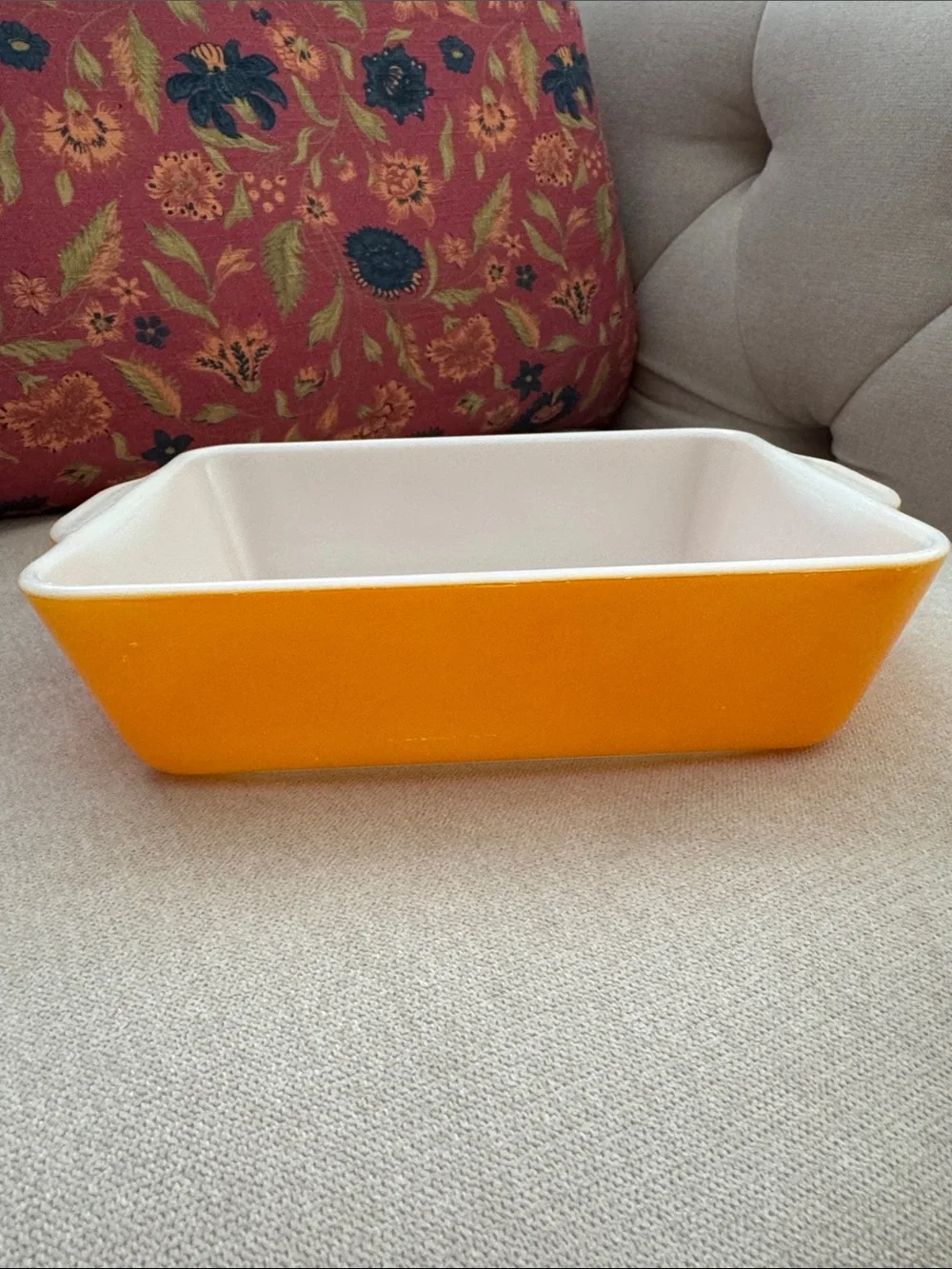 Vintage Pyrex 0503 Orange Rectangle Casserole Ovenware Dish 1 1/2 Qt No Lid